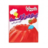 پودر ژله توت فرنگی100 گرمی شیبابا