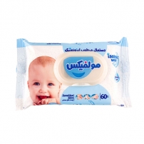 دستمال مرطوب ایزوتونیک 60عددی نوزادی مولفیکس