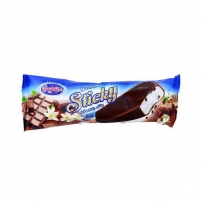 بستنی چوبی وانیلی با روکش شکلات 50 گرمی دومینو